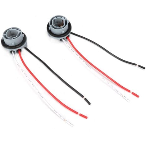 Feu Arriere Megane 3 Douille,Support D'Ampoule Arrière Citroen C4,Supports De Feux Latéraux,Bornes Et Faisceaux De Câblage 2 Pièces 1157 Douille Led Clignotant Frein Ampoules Support Adaptateur Base