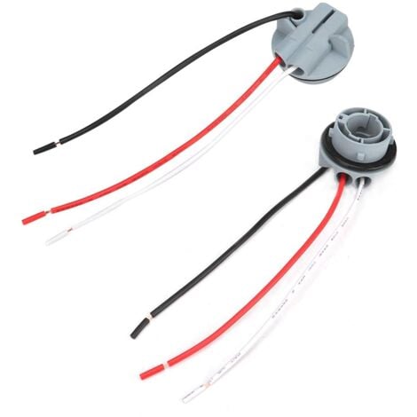 Feu Arriere Megane 3 Douille,Support D'Ampoule Arrière Citroen C4,Supports De Feux Latéraux,Bornes Et Faisceaux De Câblage 2 Pièces 1157 Douille Led Clignotant Frein Ampoules Support Adaptateur Base