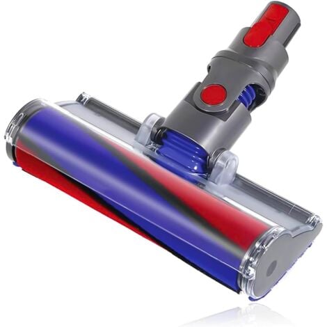 Brosse de sol à rouleau souple - Accessoire pour aspirateur Dyson V8(SV10) V10(SV12) V11(SV14) V15, brosse électrique à rouleau souple pour sols durs