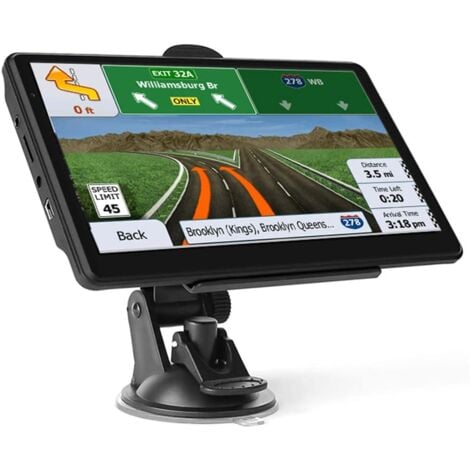 7 Pouce GPS Voiture,GPS Poids Lourds,Auto Navigation avec HD Écran Tactile,Multi-Languages Guidage Vocale 2024 Cartographie UK Europe Installée Mise à Jour Gratuite à Vie,pour Auto,Camion,Poids Lourd
