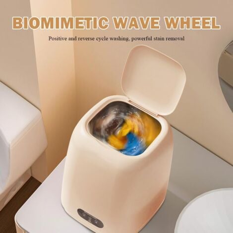 Mini Machine à Laver Pliable, Portable, Petite Machine à Laver Mobile, avec Sèche-Linge, pour Camping, Voyage, Voiture de Tourisme et Dortoir, 9 l, 1,35 kg, pour Chaussettes, Sous-Vêtements et