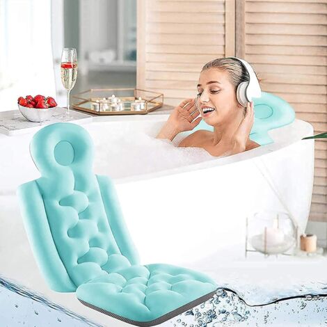 Coussin De Bain De Luxe Pour Le Soutien Du Cou Et Du Dos, Appui-tête De Baignoire Avec Tissu En
