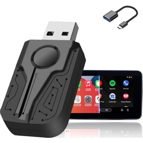 Adaptateur CarPlay Sans Fil Pour Voiture - Compatible IPhone IOS Et Android Auto - Bluetooth 5.0, Plug & Play, Mise à Jour OTA - Pour Véhicules à Partir De 2016 - 3