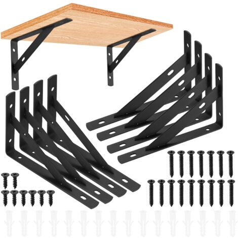 4 Pièces Support Étagère Murale, Support D'angle En Forme De