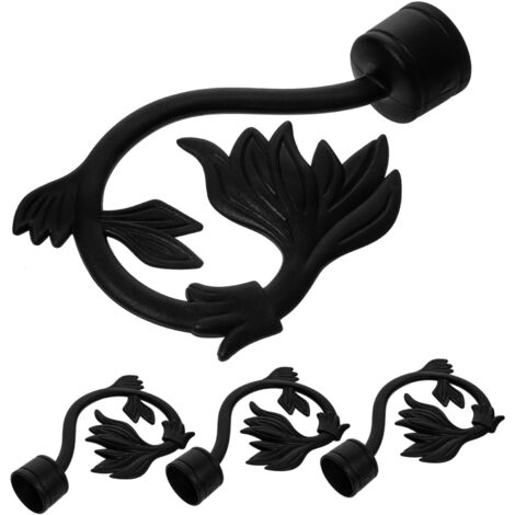 Lot de 2 embouts décoratifs pour tringle à rideaux en plastique, embouts de tringle à rideaux de fenêtre, têtes de tringle à rideaux vintage pour la maison (2