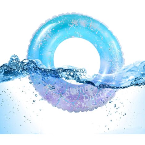 Bouée Gonflable étoilée – Anneau De Bain Transparent – Paillettes – Enfant Et Adulte