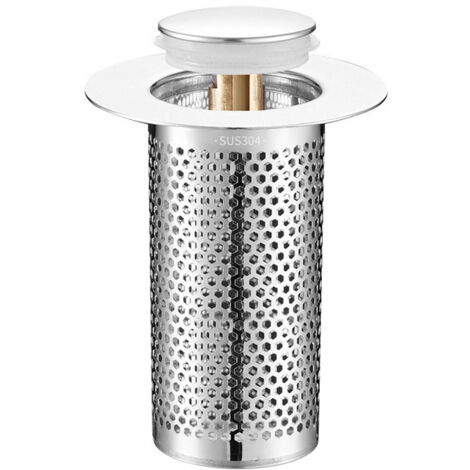 Lot De 2 Filtres De Vidange Pour Sol, Douche, évier - Attrape-cheveux En Maille, Argent