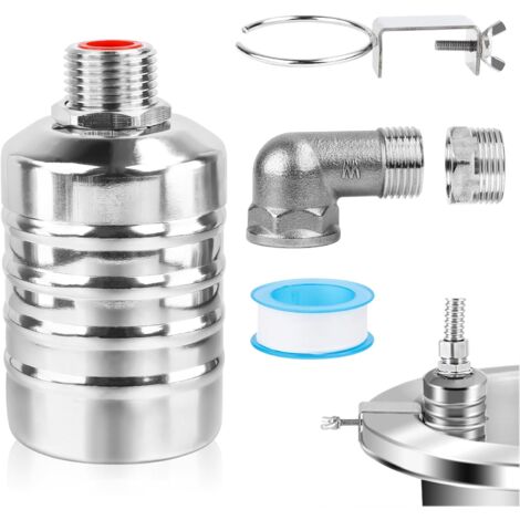 Robinet à Flotteur Automatique En Inox 304 – Vanne 1/2" à 3/4" Pour Régulation Niveau D'eau (réservoirs, Piscines, Abreuvoirs) - 7