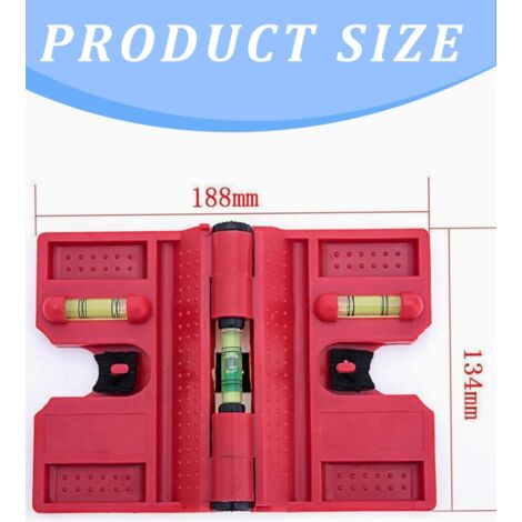 Niveau Magnétique Réglable Pour Poteaux Et Tuyaux - 3 Bulles, Outil De Clôture Polyvalent, Neuf