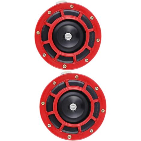 Lot De 2 Klaxons à Air Rouges - Pour Stade, Matchs, Fêtes - Son Puissant - Réutilisable