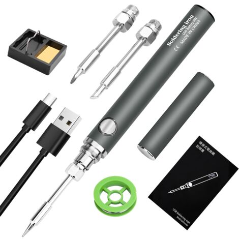 Kit Fer à Souder Professionnel 60W - Station Réglable 200-450°C - Pompe à Dessouder - Neuf
