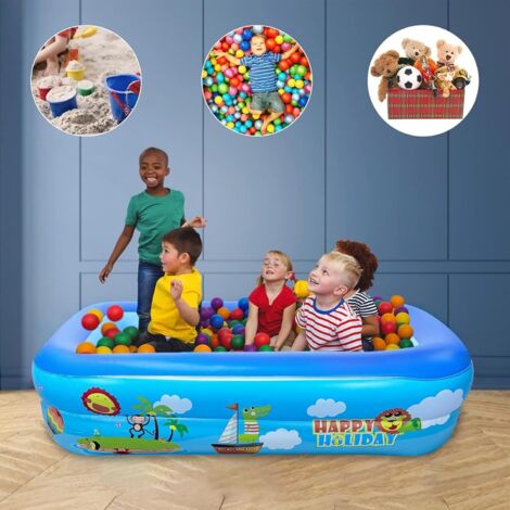 GUBOOM Pataugeoire Gonflable, Piscine Gonflable Pour Enfants, Piscine Gonflable Ronde Pour Bébé