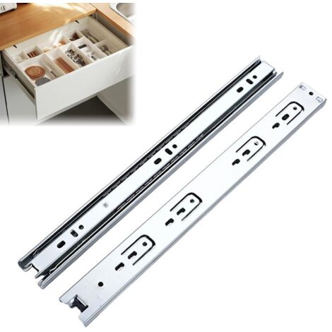 Glissières De Tiroir Houck 250 - Lot De 2 Guides Ajustables Pour Meubles (modèle STK250/500)