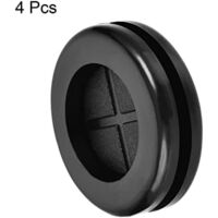 Realure 50 Pièces Bouchon Caoutchouc, Flexible Oeillets de Câble en