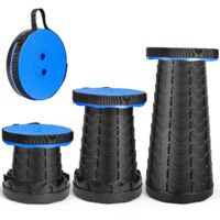 Tabouret Pliant AOKITO - Réglable En Hauteur (180kg Charge) Pour Camping, Pêche Et Extérieur