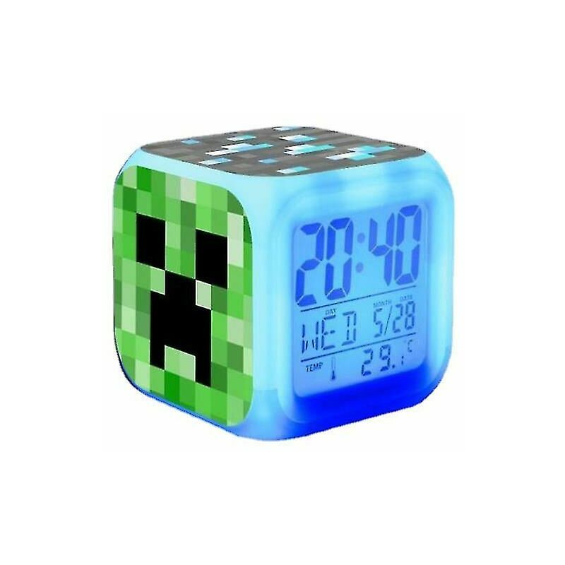 Minecraft Lumineux LED Réveil - Heure, température, alarme, date - A -  Cdiscount Jeux - Jouets