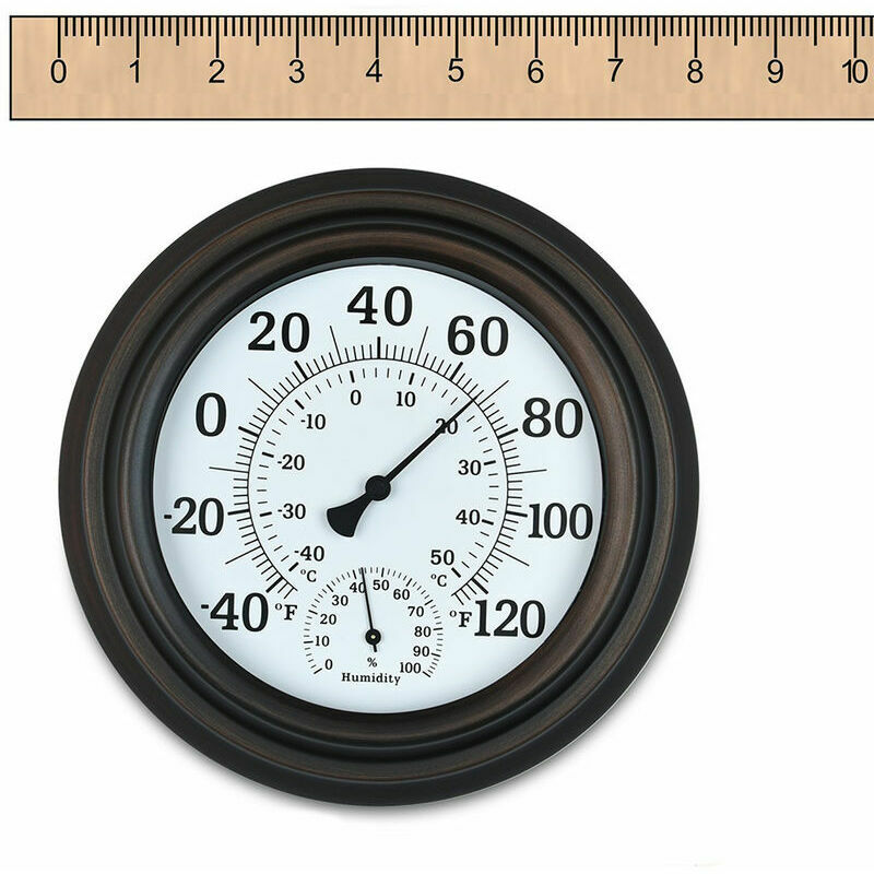 Thermomètre Mural D'intérieur Et D'extérieur, 8 Types, Hygromètre