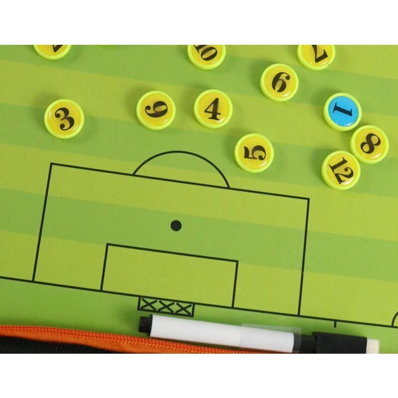 Tableau Tactique Football Entraîneur Board,Entraîneur de Football  Magnétique Stratégie Panneau kit Portable avec Crayons,Gomme