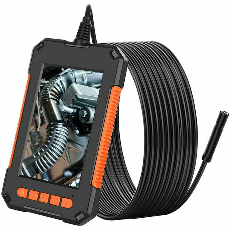P40 8 mm HD Endoscope industriel à écran vertical intégré portable étanche,  longueur : 2 m (fil flexible)