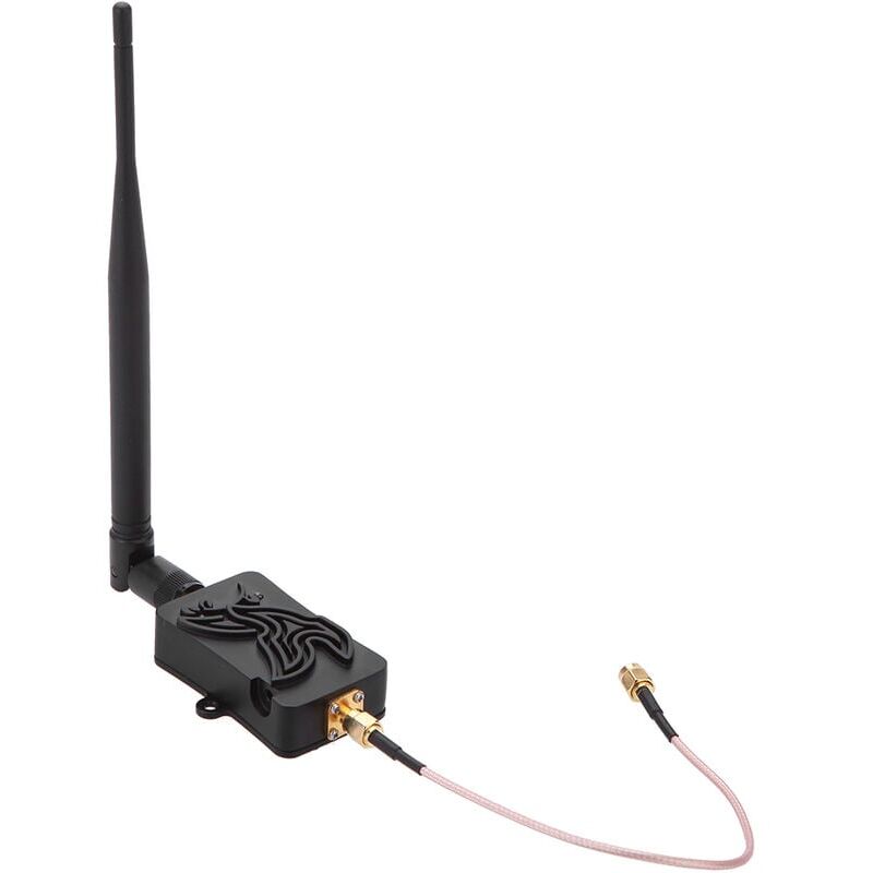 Répéteur de routeur WiFi intelligent sans fil avec 4 antennes WiFi,  spécification de prise: prise britannique (noire)