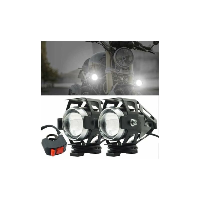 Kit Phare Halogene Anti-brouillard blanc pour voiture moto quad