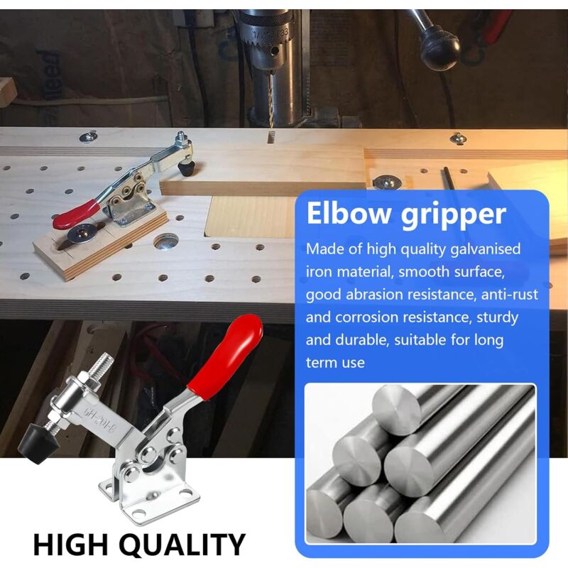 Pinces à Bascule Horizontale Lot De 4 Pinces Sauterelle - Acier