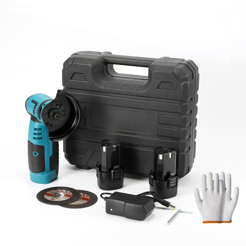 Mini Meuleuse D'Angle Sans Fil 12V – 19500 Tr/min – Avec 2 Batteries 4500mAh Et 7 Disques – Pour Coupe, Meulage, Polissage