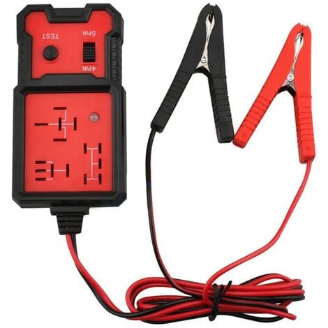 Testeur de relais de voiture portable 12V Outils de diagnostic d'affichage  à LED à 4