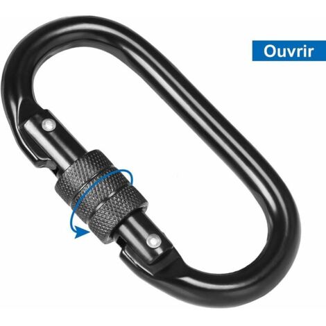 Lot De 5 Mousquetons De Verrouillage à Vis D - Pour Escalade Et Camping Pro