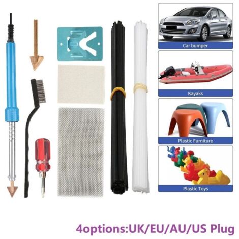 Soudure Plastique,2 En 1 Soudeuse Plastique Avec 800Pcs 6-Types