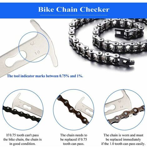 Lien De Vélo Pince+Outil Dérive Chaîne+Chain Checker Chain Wear Indicator  Tool