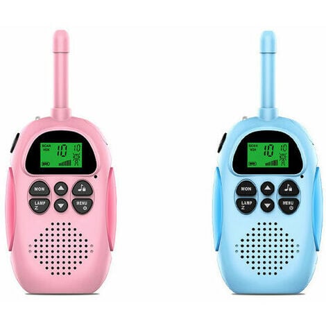 Batterie rechargeable talkies-walkies 8 canaux pour les bambins
