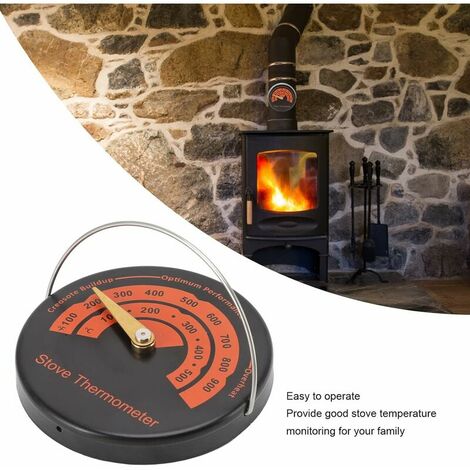 Thermomètre magnétique pour cheminée, poêle à feu, tuyau, jauge