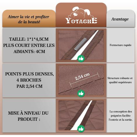 Rideau Thermique Isolant Anti Froid 100x210cm, Rideau Thermique Isolant  Anti Froid et Chaleur, Rideau de Porte, sans Perçage