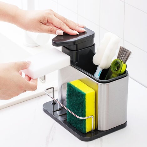 COM-FOUR® 4x éponge à vaisselle - éponge en plastique pour le