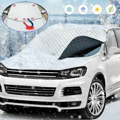  Housse de protection pour pare-brise de voiture - Protection  contre la neige - Protection contre la glace et les essuie-glaces -  Protection UV