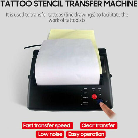 Tattoo Transfer Stencil Machine Imprimante Dessin Photocopieuse Thermique  Pour Tatouage Transfert Papier