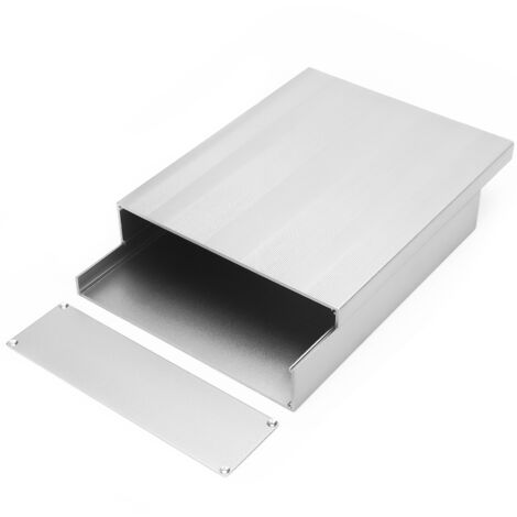 Boîtier Aluminium Projet 80x160x180 Mm – Coffret électronique Avec Rails Et Vis – Idéal Pour PCB, GPRS, Dissipation Thermique