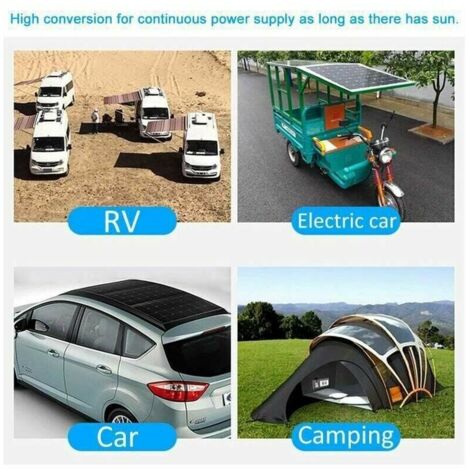 Contrôleur de charge de batterie de kit de panneau solaire 100W 60A 12V