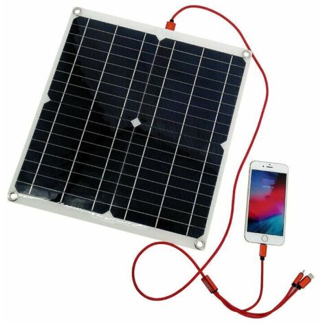 Contrôleur de charge de batterie de kit de panneau solaire 100W 60A 12V