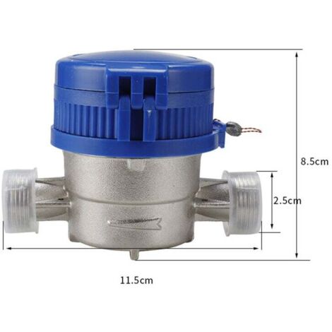 Compteur D'Éau Froide, 15mm 1/2 Pouce Débitmètre D'Éau Pour Jardin Et Maison 90018080