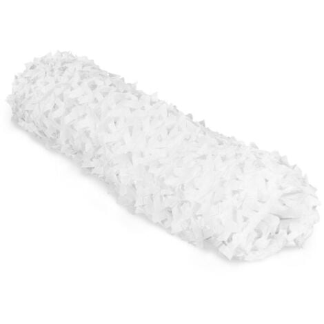 Voile d'ombrage rectangulaire design ombrière camouflage 3x4 M blanc