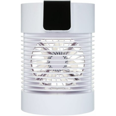 Rafraîchisseur d'air Refroidisseur d'air et humidificateur portable à ultrasons à commande tactile Mini climatiseur rotatif à 360 degrés humidificateur de refroidisseur d'air de bureau personnel avec