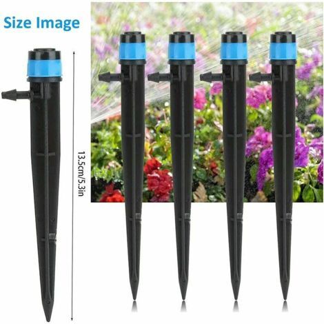 Kit D'arrosage Goutte à Goutte 100 Pièces - Système Automatique Pour Plantes, Serre Et Jardin - Gicleurs Et Piquets Inclus