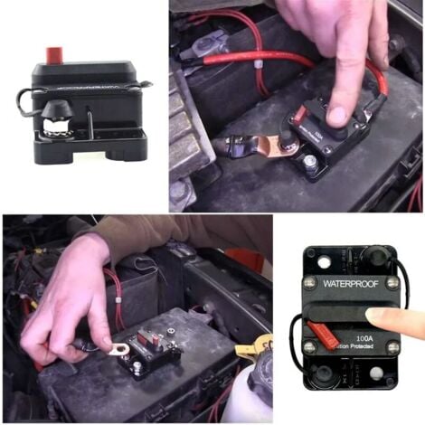 30A 40A 50A 60A 70A 80A 100A 120A 150A 200A 250A 300A CC Réinitialisation automatique du fusible du disjoncteur pour voiture, bateau, yacht, camping-car, Australie, 250 A pratique