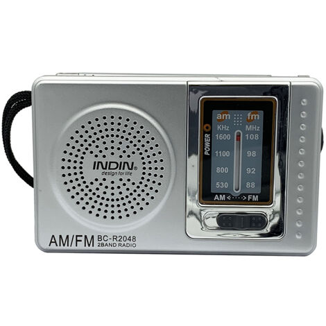 radio Fm Portable Mini Am / Fm Radio Handheld Antenne Télescopique Multifonction Handheld World
