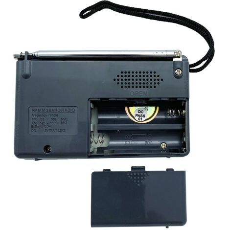 radio Fm Portable Mini Am / Fm Radio Handheld Antenne Télescopique Multifonction Handheld World
