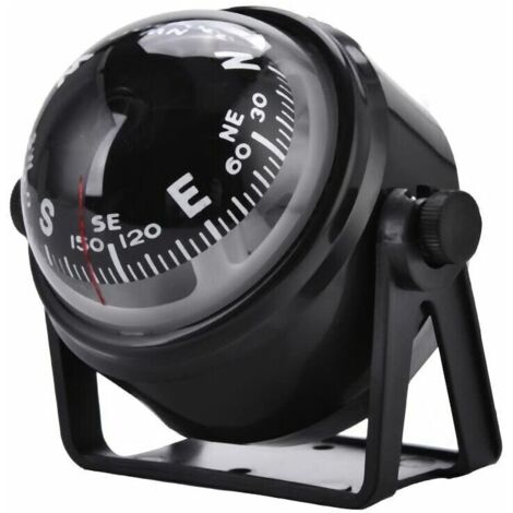 Boussole Bateau Boussole Marine Numérique, Boussole électronique De Navigation De Boussole Pivotant Léger De La Haute Précision LED Pour La Voiture De Bateau Compas Bateau