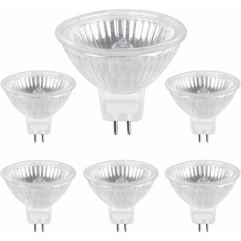 Ampoule Halogene GU5.3 35W 12V, 400lm Blanc Chaud 2700K Dimmable, Ampoule Spot Halogène MR16, pack de 6