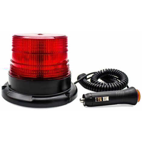 Gyrophare LED，d'urgence signalement lumières pour auto véhicule  Rechargeable（Rouge）